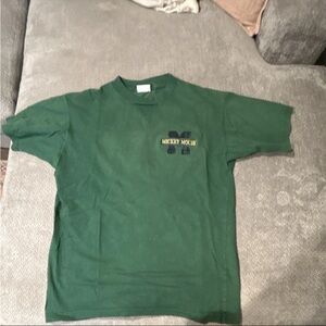Vintage Green Mickey Mouse Men's Shirt